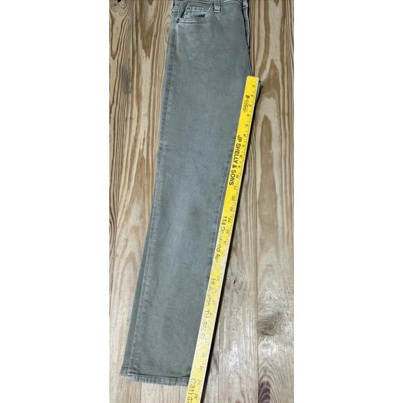 AG Adriano Goldschmied Women's Mari Crop high-rise Jeans, size 25x27, Olive - Picture 8 of 8